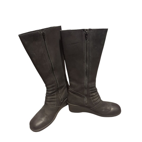 Keen Zurich Tall Knee High Winter Wedge Side Zip Riding Women Boots Sz 9 - Picture 6 of 7